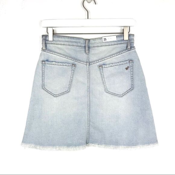 William Rast Blue Light Wash Sheer Cloud A-Line Skirt 25 NWT - Picture 4 of 8